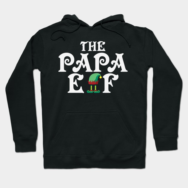 Papa Elf Funny Elf Costume Christmas Gift For Dad Hoodie by BadDesignCo